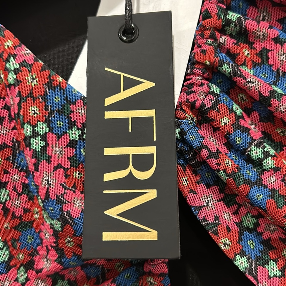💐AFRM RED DITSY DRESS💐 - Picture 3 of 6